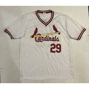 St Louis Cardinals Throwback Retro Jersey Size‎ XL White SGA STL Cards MLB